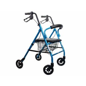 Déambulateur à roulettes Turia Blue à 4 roues freins CLINICALFY