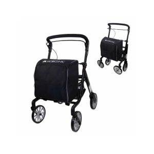 Déambulateur de courses avec sac à dos, chariot de courses, pliable