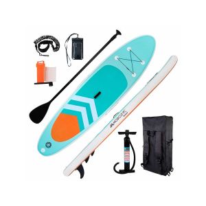 Paddleboard gonfiabile con pagaia regolabile, 320x53x15 cm