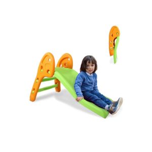 Escorrega Dobrável para Bebé com Cesto e Bola, Degraus Antiderrapantes, Máx. 35 kg