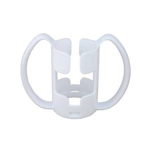 Porte-gobelet blanc avec double poignée pour un maintien facile