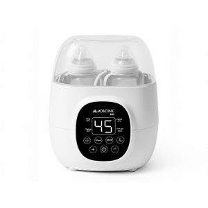 Aquecedor de biberões duplo 6 em 1, esterilizador, temperatura ajustável, programável