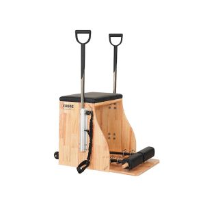 Assento de Pilates concebido para proporcionar resistência e suporte durante os exercícios