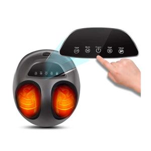 Aparelho de massagem para pés com função de calor e compressão de ar tátil - Modelo Jacuzzi cor Preto