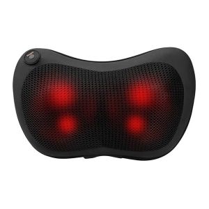 Almofada de massagem Shiatsu térmica de 4 velocidades, 8 cabeças - Modelo Balnéa cor Preto