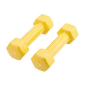 Coppia di manubri in epossidica e vinile antiscivolo 2x1 kg