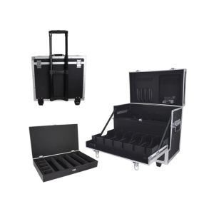 Valigia Trolley Barbiere con Scomparti per Taglia Capelli e Attrezzi da Lavoro