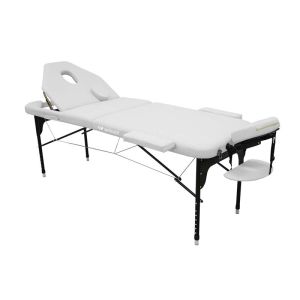 Maca dobrável de alumínio WELLCORE 185 x 65 cm com encosto rebatível