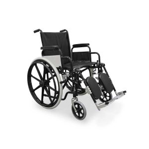Wellcore cadeira de rodas elevatória em aço com apoio para os pés