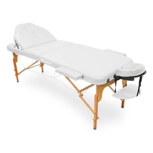 Mesa de Tratamento Dobrável de Madeira Wellcore 195 x 70 cm com Encosto Dobrável