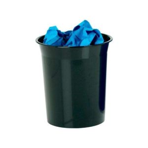Corbeille à Papier Élégante Archivo 2000 en Plastique, Capacité 14L, 280x310mm, Noir