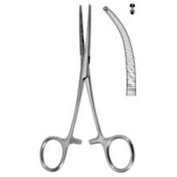 Pensa hemostatica subtire. Modelul  KOCHER. Curbate.
