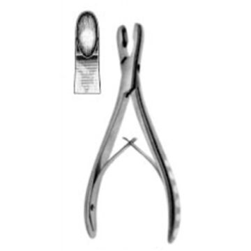 Straight gubia tweezer. LUER.