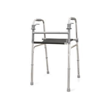 Aluminium rollator met zitje