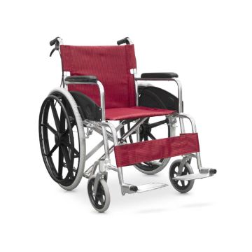 Scaun cu rotile din aluminiu cu frâne