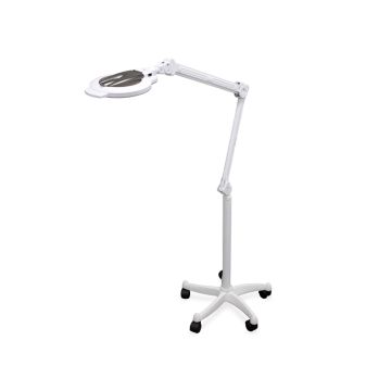 Lupă LED de podea și lentilă de mărire de 3 și 8x