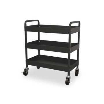 Hulptrolley kapper, kapperszaak en tattoo met drie trays