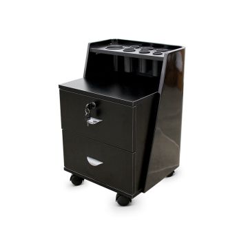 Hulpkapperswagen met accessoirehouder zwart