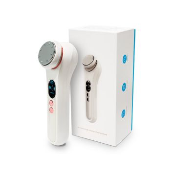 Ionische gezichtsmassager met coole functie