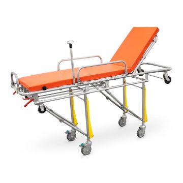Φορείο ασθενοφόρου με πτυσσόμενο κεφαλάρι
