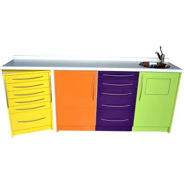 Set 4 kasten voor tandheelkunde