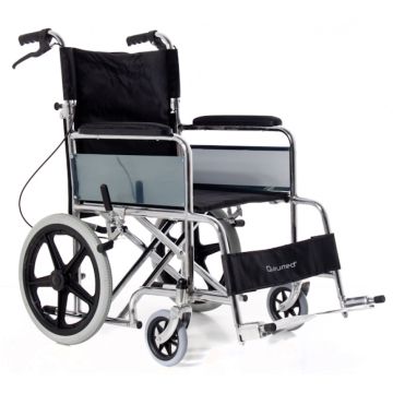 Scaun de otel cromat pliabil  special  pentru transport