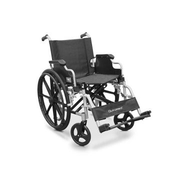 Scaun cu rotile pliabil, din aluminiu