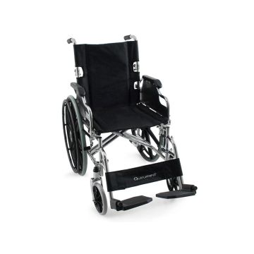 Scaun cu roti  pliabil din otel cromat PRO