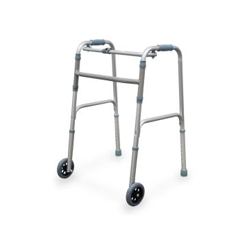 Opvouwbare stevige aluminium rollator, verstelbaar en uitrekbaar