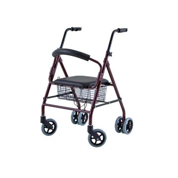 Περιπατητής με κάθισμα τροχών και καλάθι