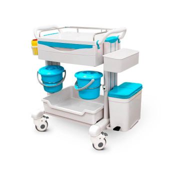 ABS instrumentenwagen met planken, dienblad en accessoires