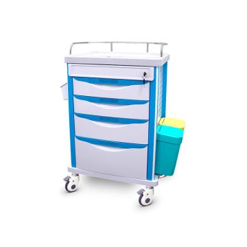 Medicijnwagen met 4 laden en accessoires