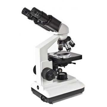 Binocular biological microscope, objectives 4x, 10x, 40x, 100x