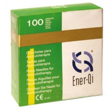 Verblijfsnaaldjes voor acupunctuur in goud. 100 stuks