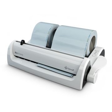 Aparat etansare BioStamp cu ghilotină și suport, lățimea de etanșare 12mm