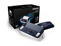 Misuratore di pressione sanguigna da braccio COMPLETO OMRON Smart ECG e misuratore di pressione sanguigna per monitorare l'ipertensione e la fibrillazione atriale a casa