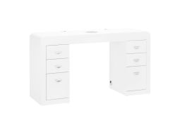Tavolo Cosmetico Professionale 314 con Aspirapolvere Integrato Bianco
