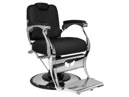 Sillón de barbero Miami con pistón hidráulico y respaldo reclinable