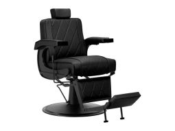 BM88066 Barberstuhl Barbersessel Tattoostuhl Friseurstuhl Friseursessel (Schwarz/Schwarz)