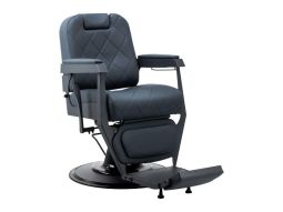 Sillón de barbero Bruno con marco grafito Gabbiano hidráulico ajustable