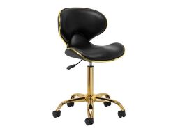 Taburete para estética Gabbiano Q-4599G ergonómico con respaldo y altura ajustable